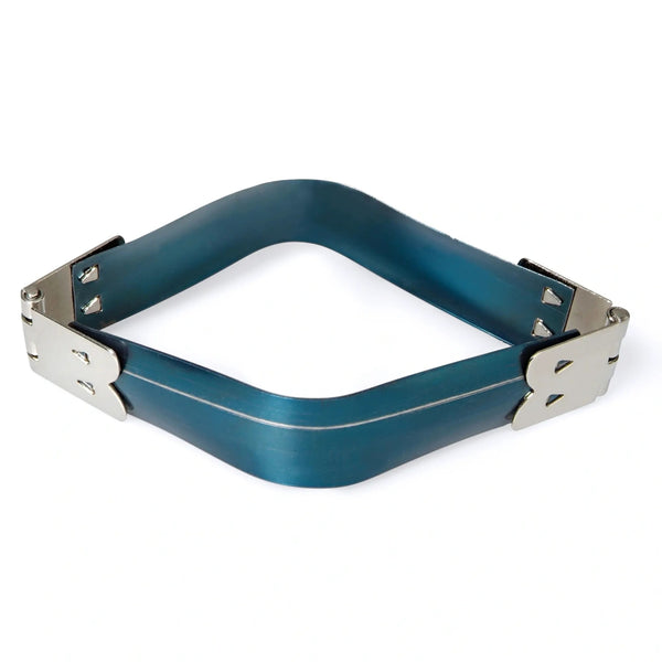 615176|Schnappverschluss 85mm, blau, silberfarbig