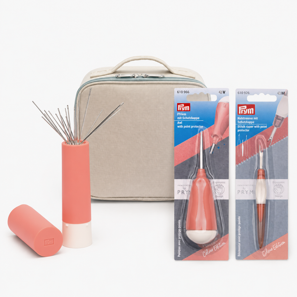 Vorteils-Bundle: Nähzubehör Set im Nähkoffer – VARIO Colour Edition Aprikose