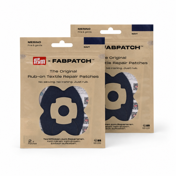 Vorteils-Bundle: FabPatch Merino Doppelpack — Marine