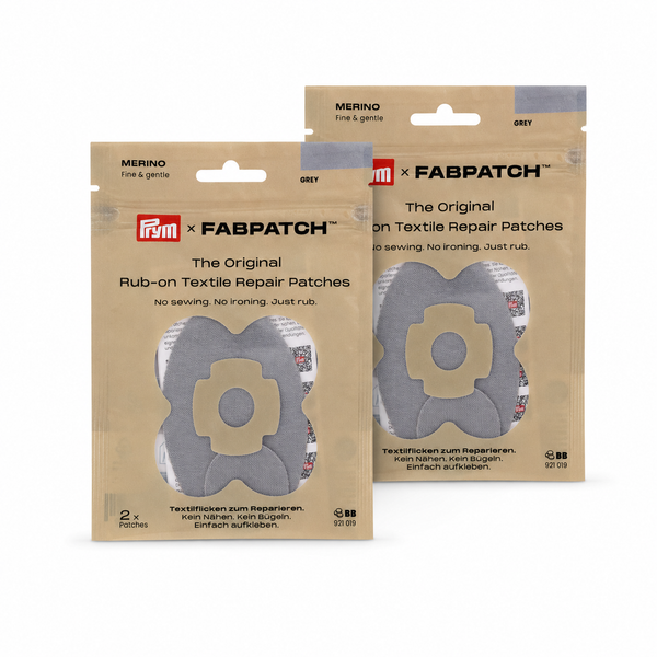 Vorteils-Bundle: FabPatch Merino Doppelpack — Grau