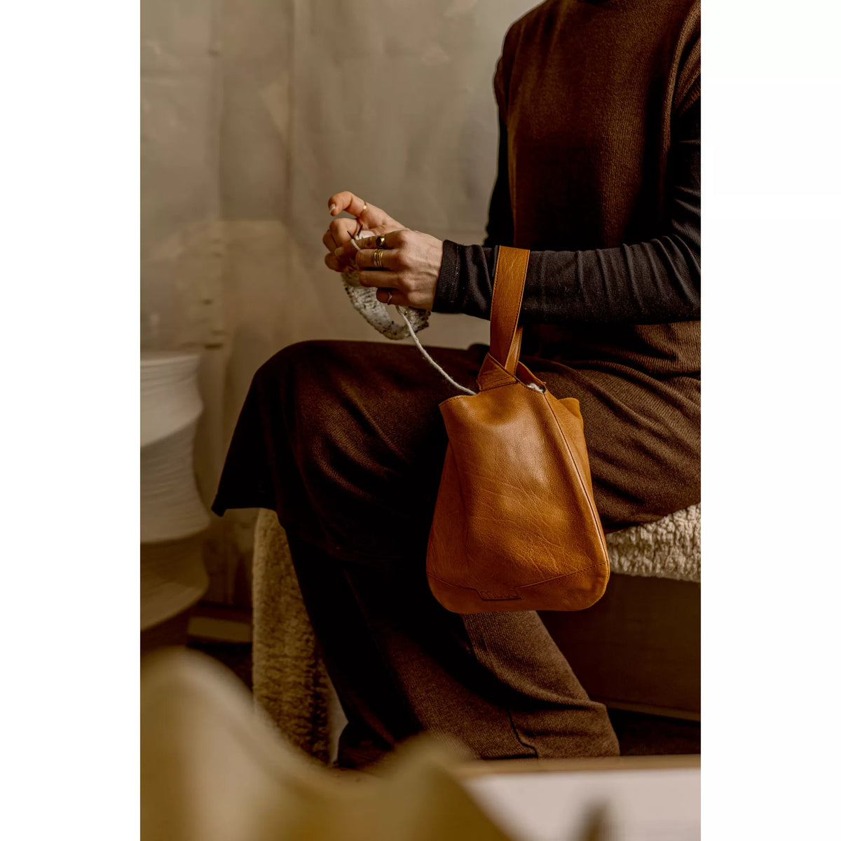 Handtasche Dzana - whiskey