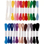 Stickgarnset Multicolour Pastel, 24-teilig