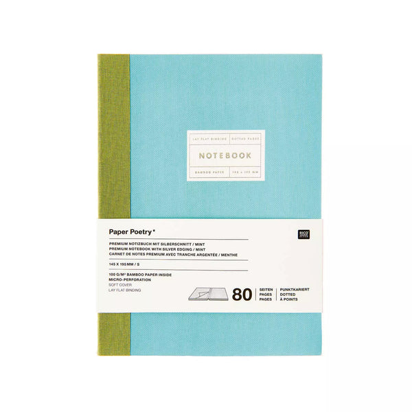 Paper Poetry Carnet de notes S Tranche argentée