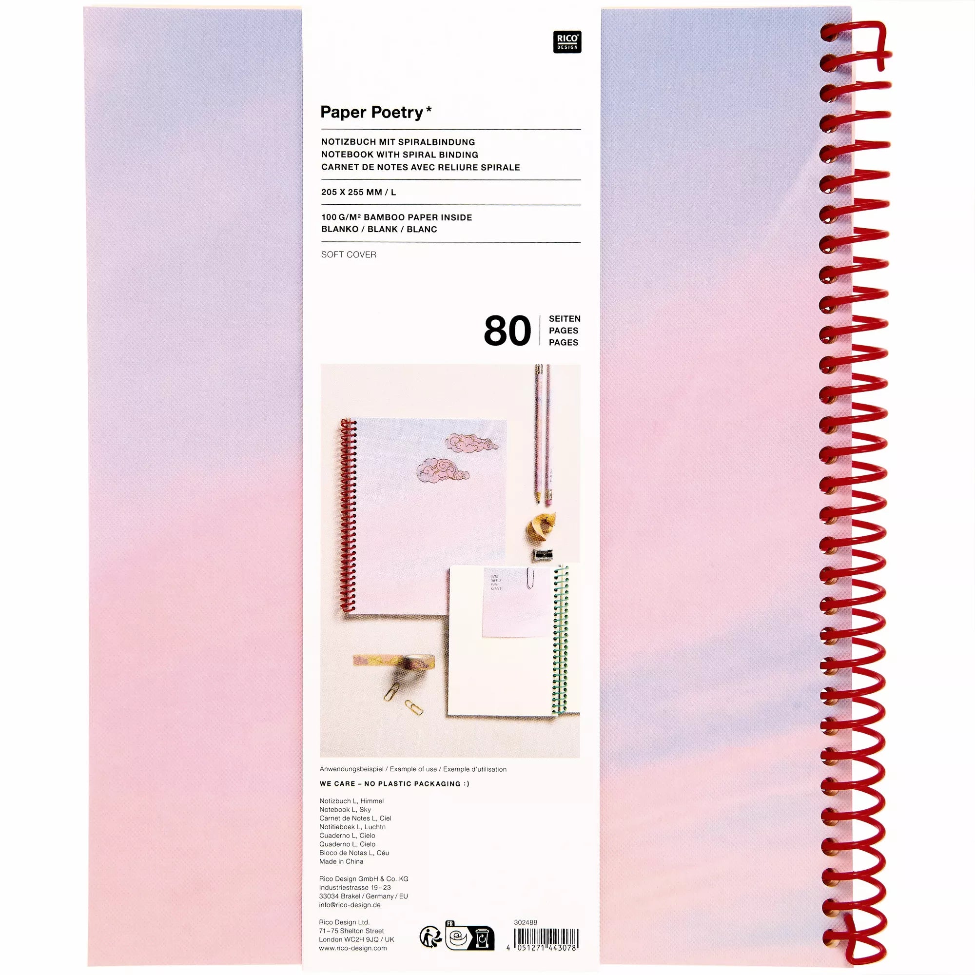 Carnet L Ciel 80 pages 100g/m²