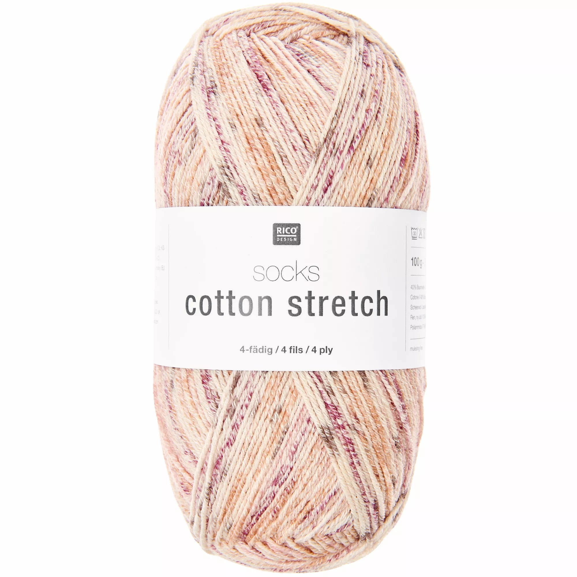 Chaussettes en coton stretch 4 fils