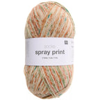 Socks Spray Print 4-fädig
