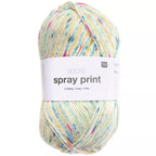 Socks Spray Print 4-fädig