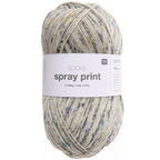 Socks Spray Print 4-fädig