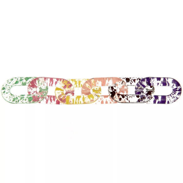 Itoshii Chain Link Paint Splatter, 12 Pieces