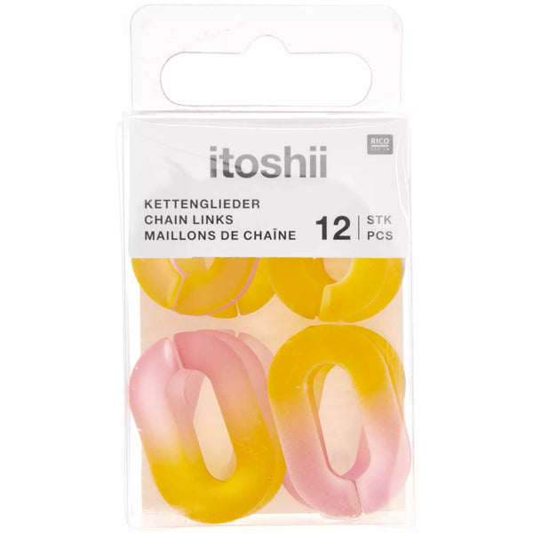 Itoshii Maillons Éclaboussures de couleur, 12 pièces