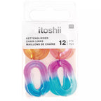 Itoshii Connector Links, shiny, 12 pieces