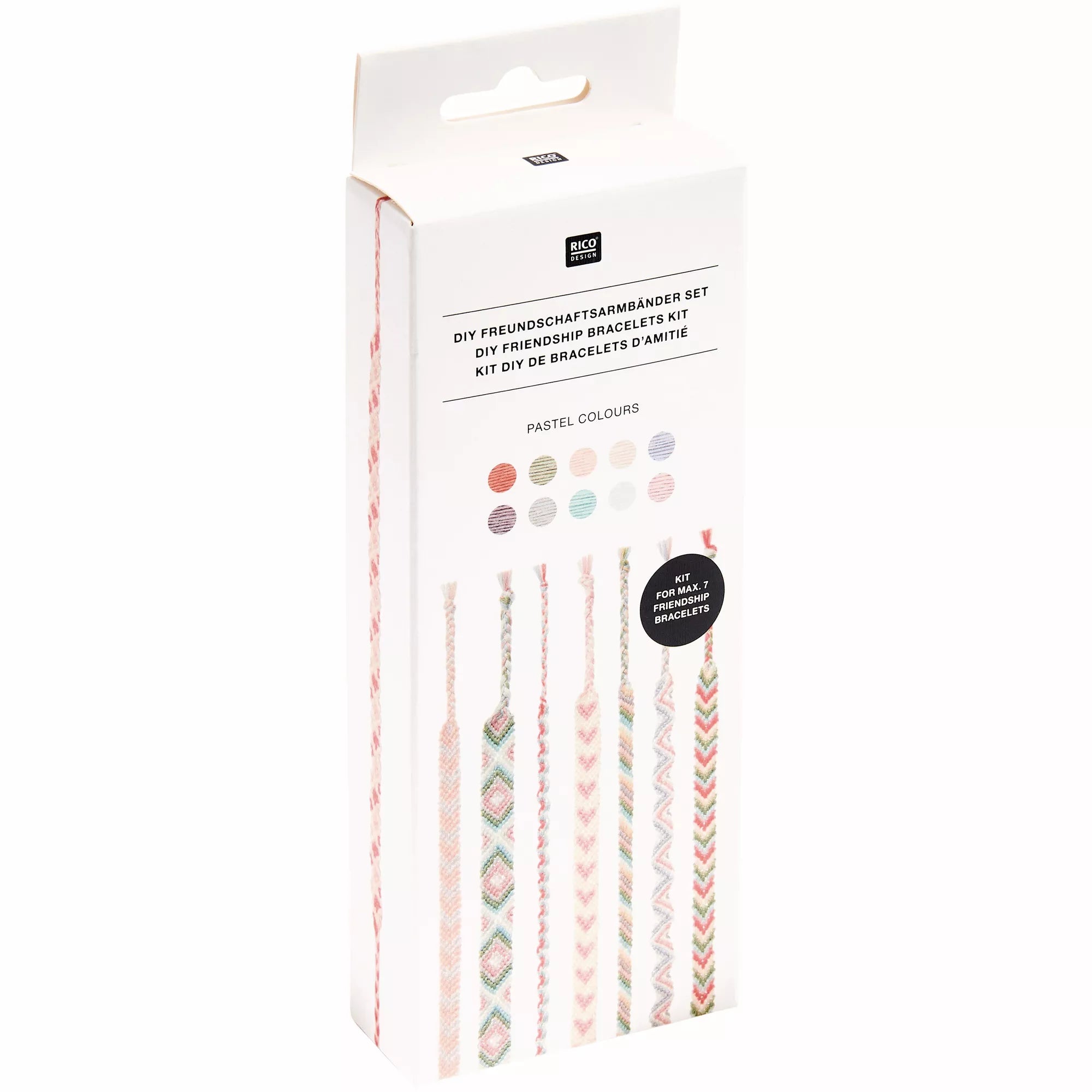 Set DIY bracelets d'amitié Couleurs pastel