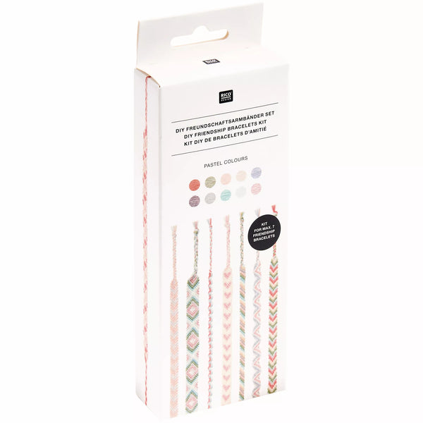 DIY Freundschaftsarmbänder Set Pastel Colours