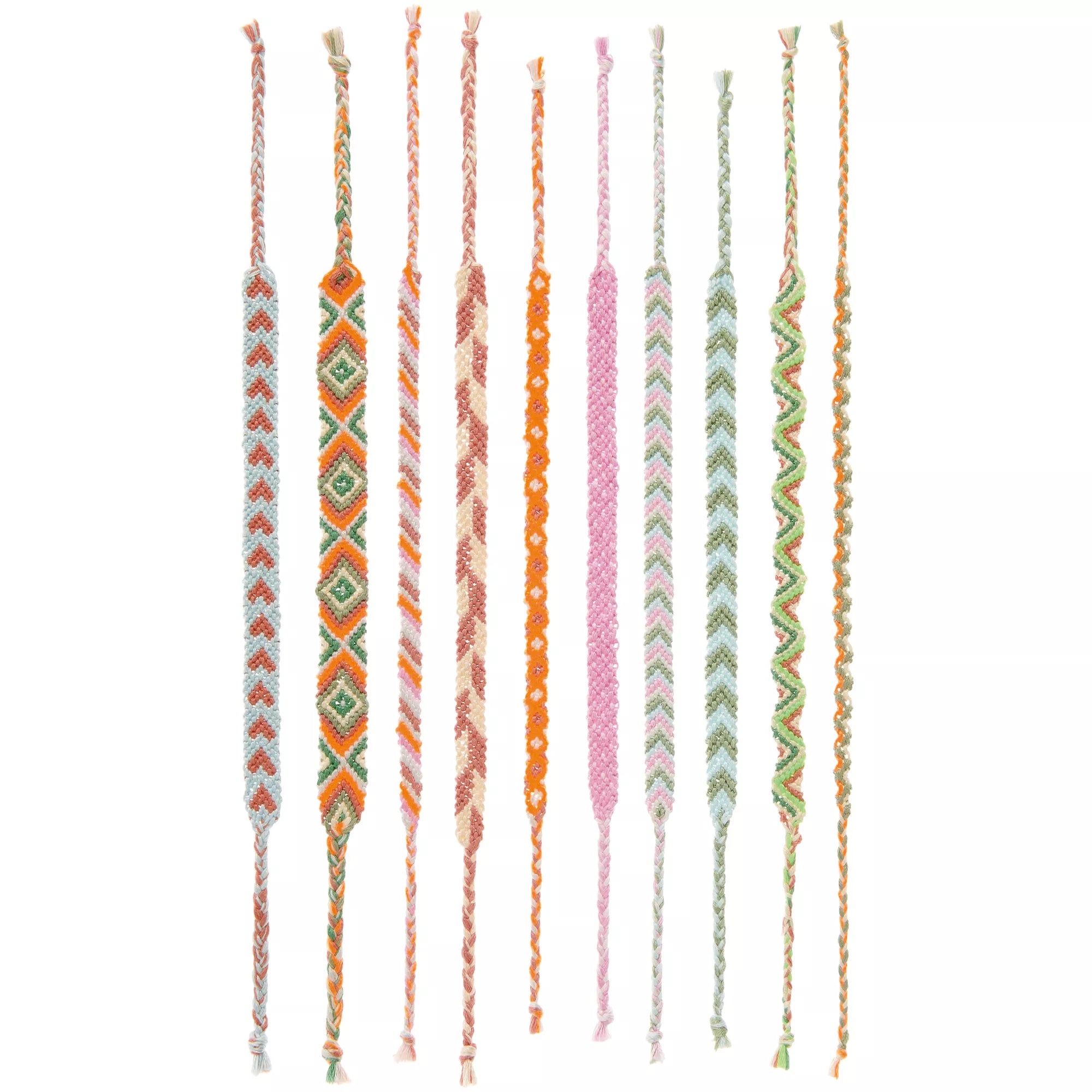 DIY Freundschaftsarmbänder Set Neon Mix Colours