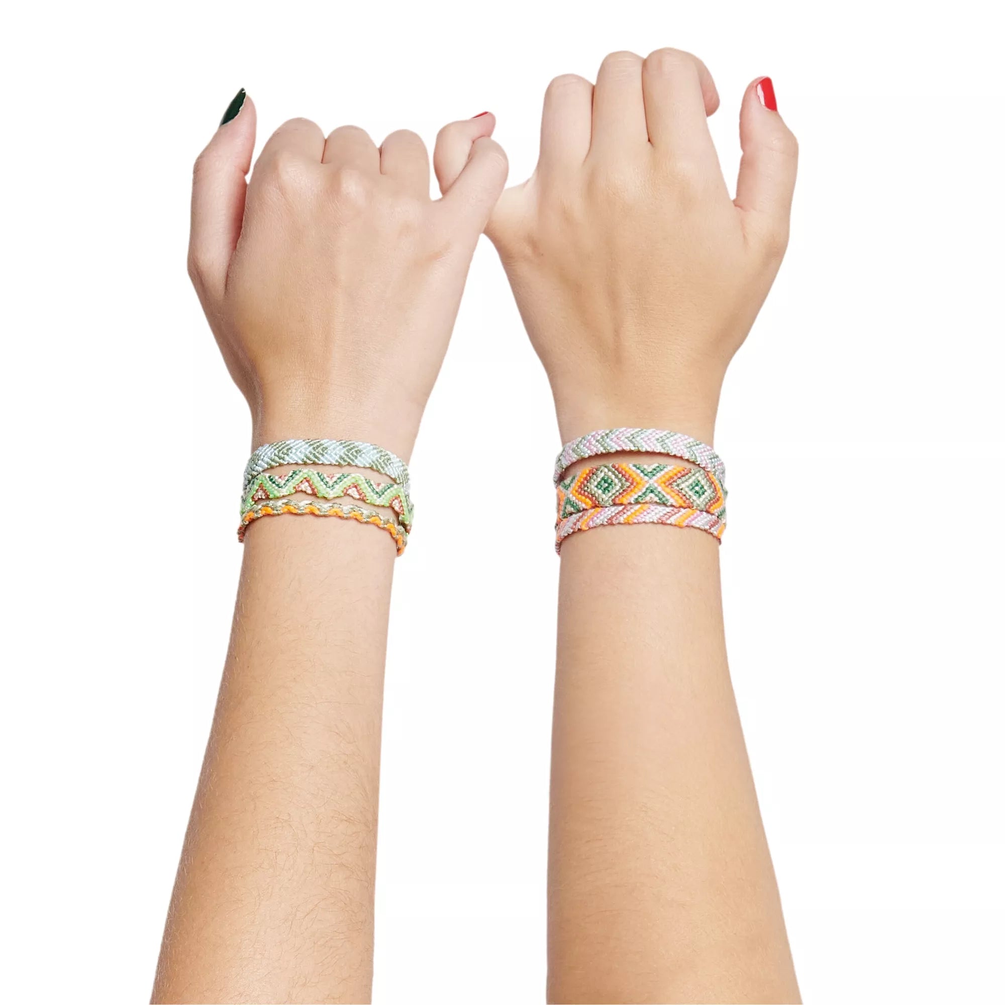 DIY Freundschaftsarmbänder Set Neon Mix Colours