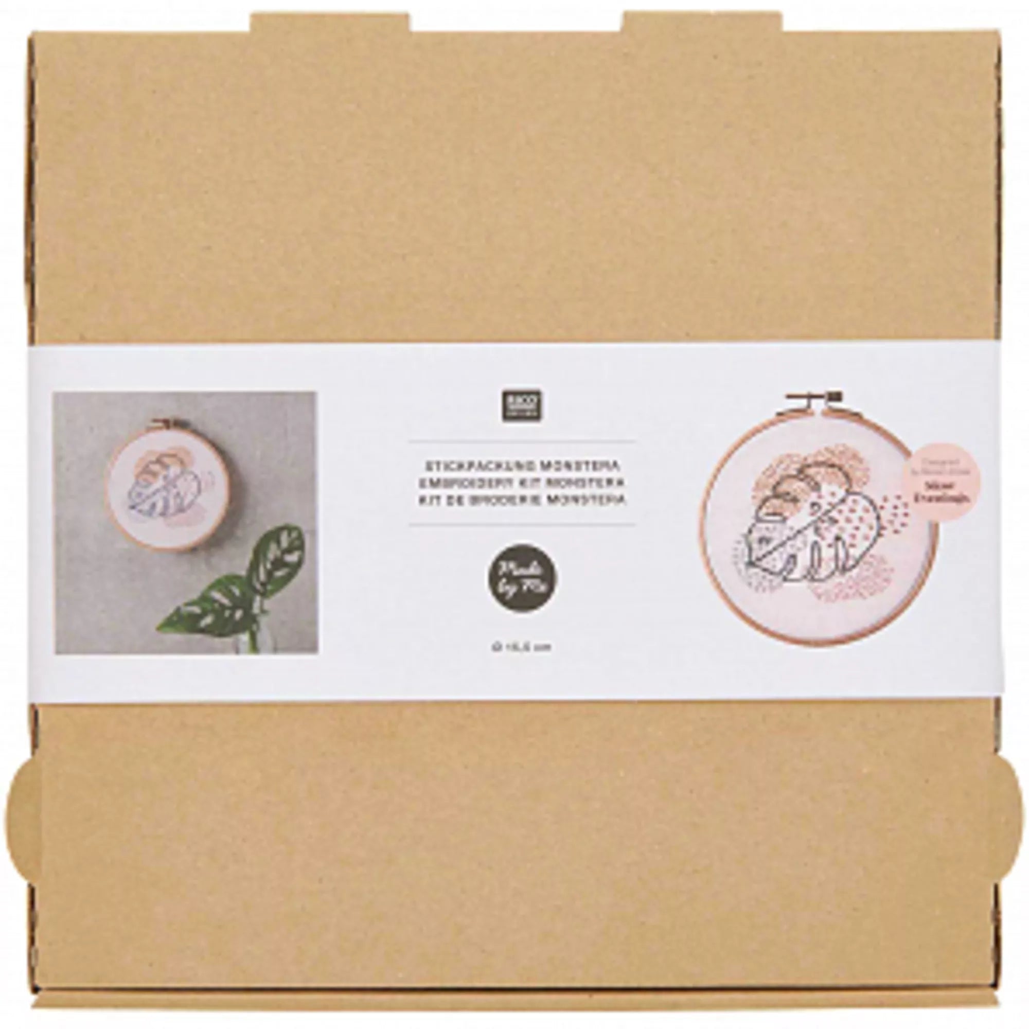 Kit de broderie Monstera