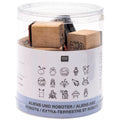 Stamp Set Aliens & Robots 2x2cm 16-piece