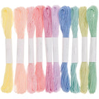 Kit de fils à broder - 10 pièces
