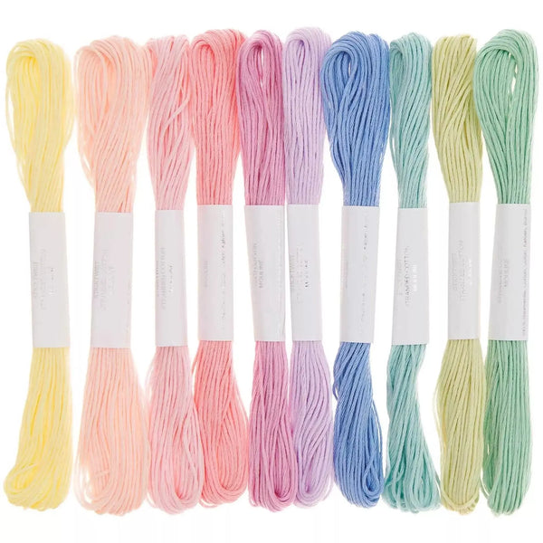 Kit de fils à broder - 10 pièces