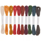 Kit de fils à broder - 10 pièces