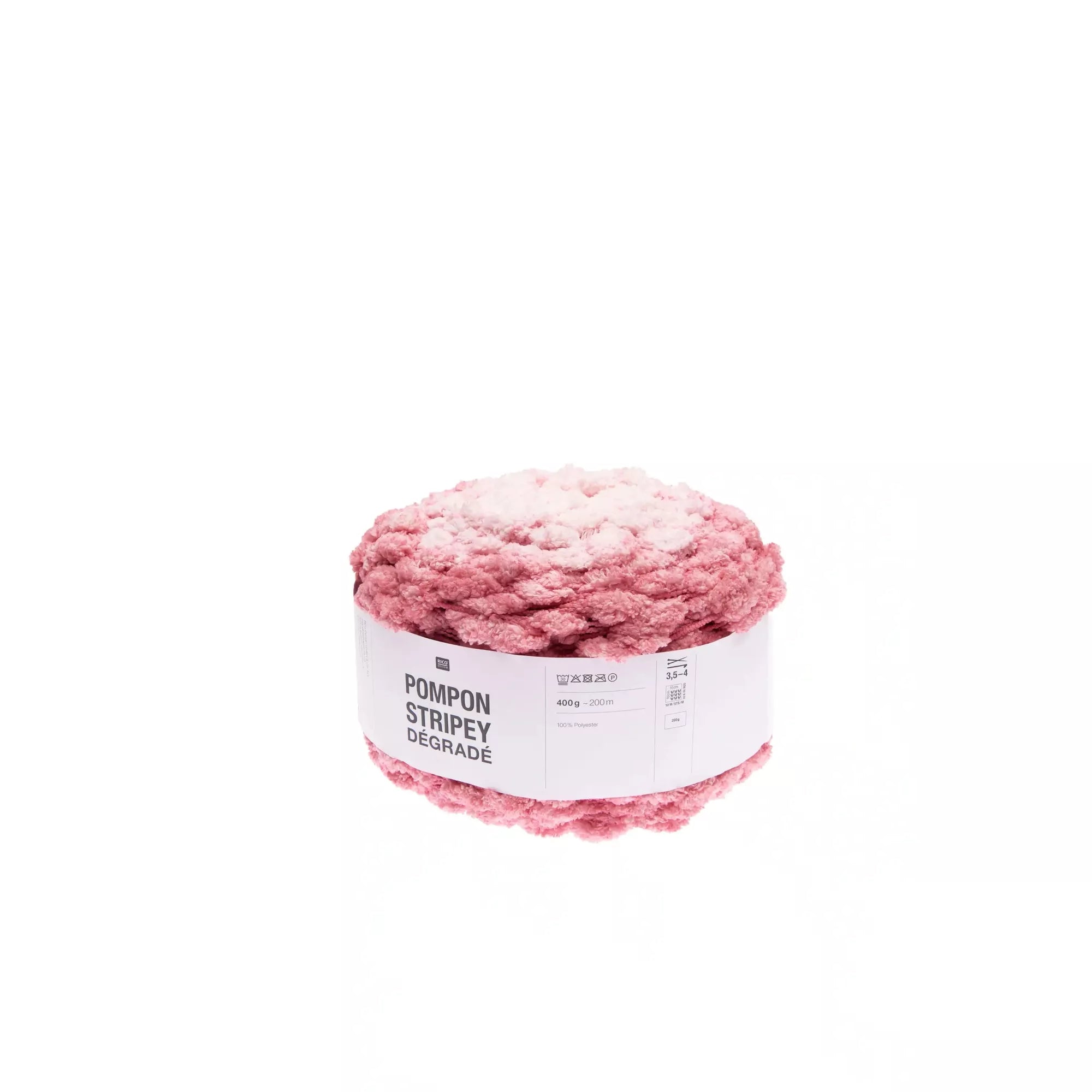 Pompon rayé dégradé