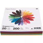 Paper Poetry Origami Basic 15x15cm 200 Blatt 20 Farben