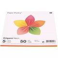 Paper Poetry Origami Neon 15x15cm 50 Blatt 5 Farben