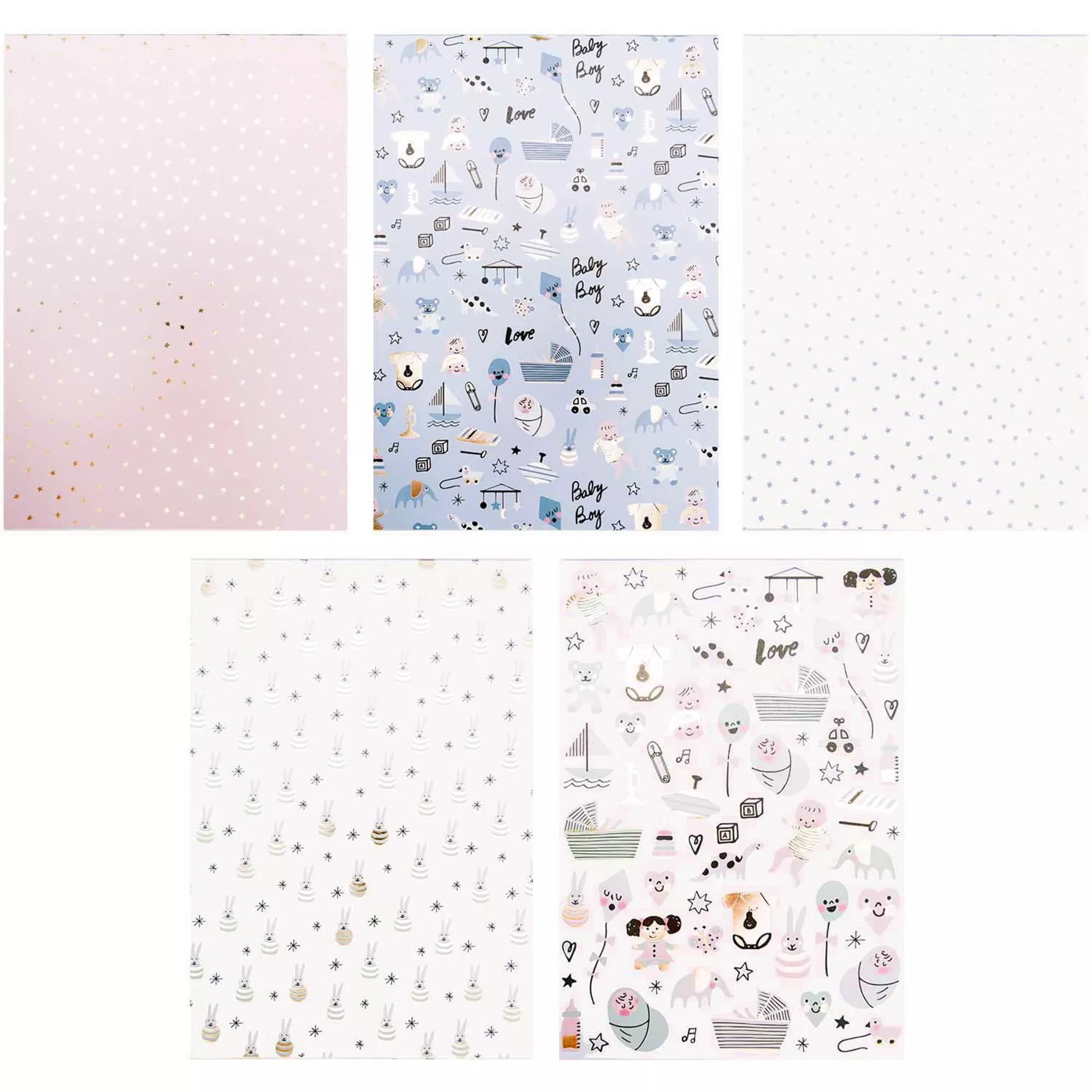 Paper Poetry Design Paper Pad Hello Baby 30 Sheets