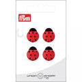 Bouton polyester œillet Coccinelle