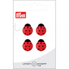 Bouton polyester œillet Coccinelle