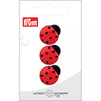 Polyester button eyelet ladybug