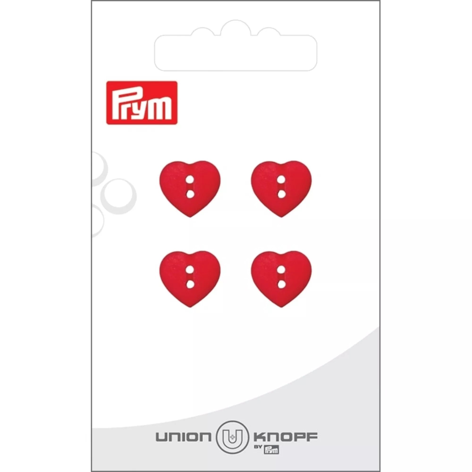 2-Hole Polyester Heart Button