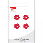 Polyester button, 2-hole flower