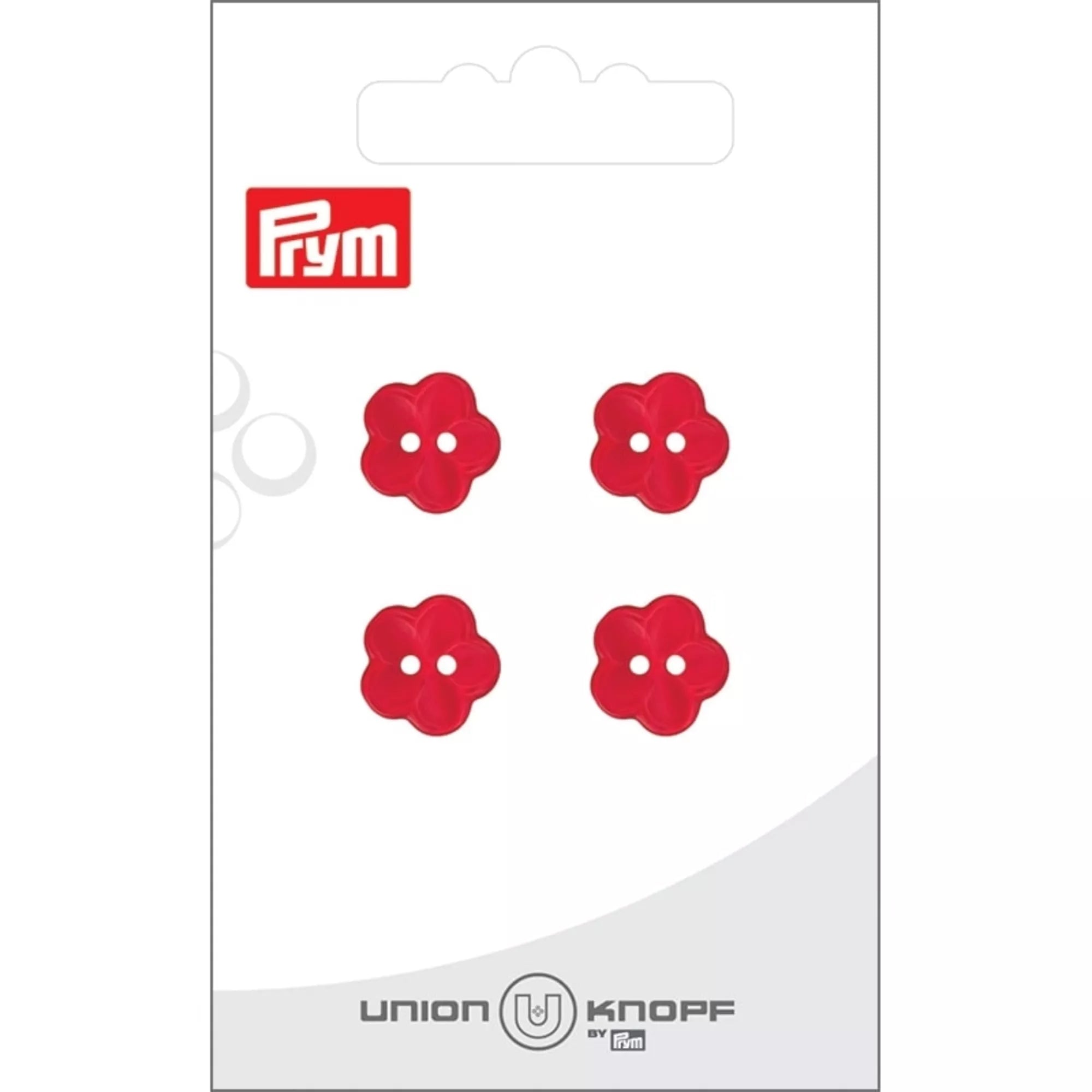 Polyester button, 2-hole flower