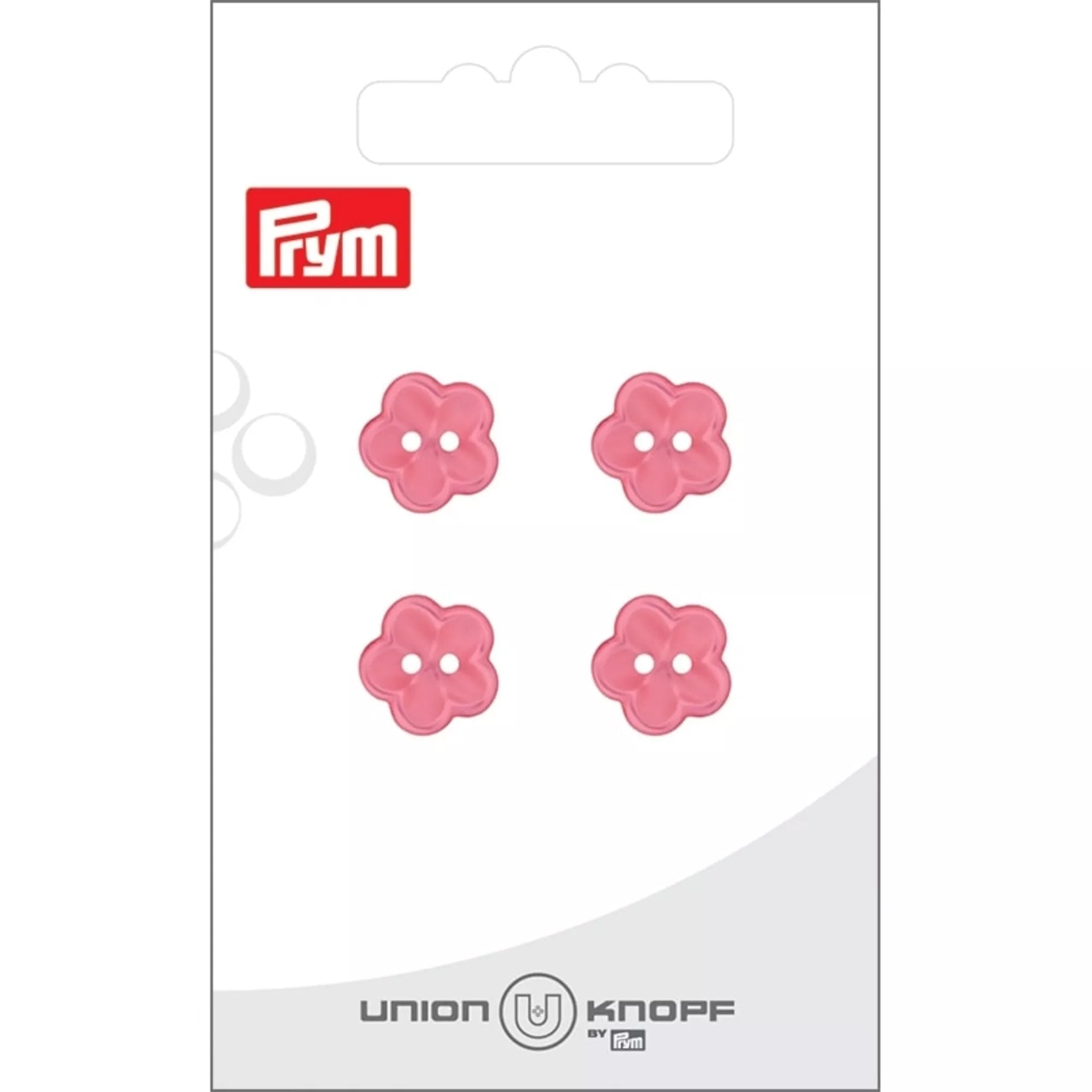 Polyester button, 2-hole flower