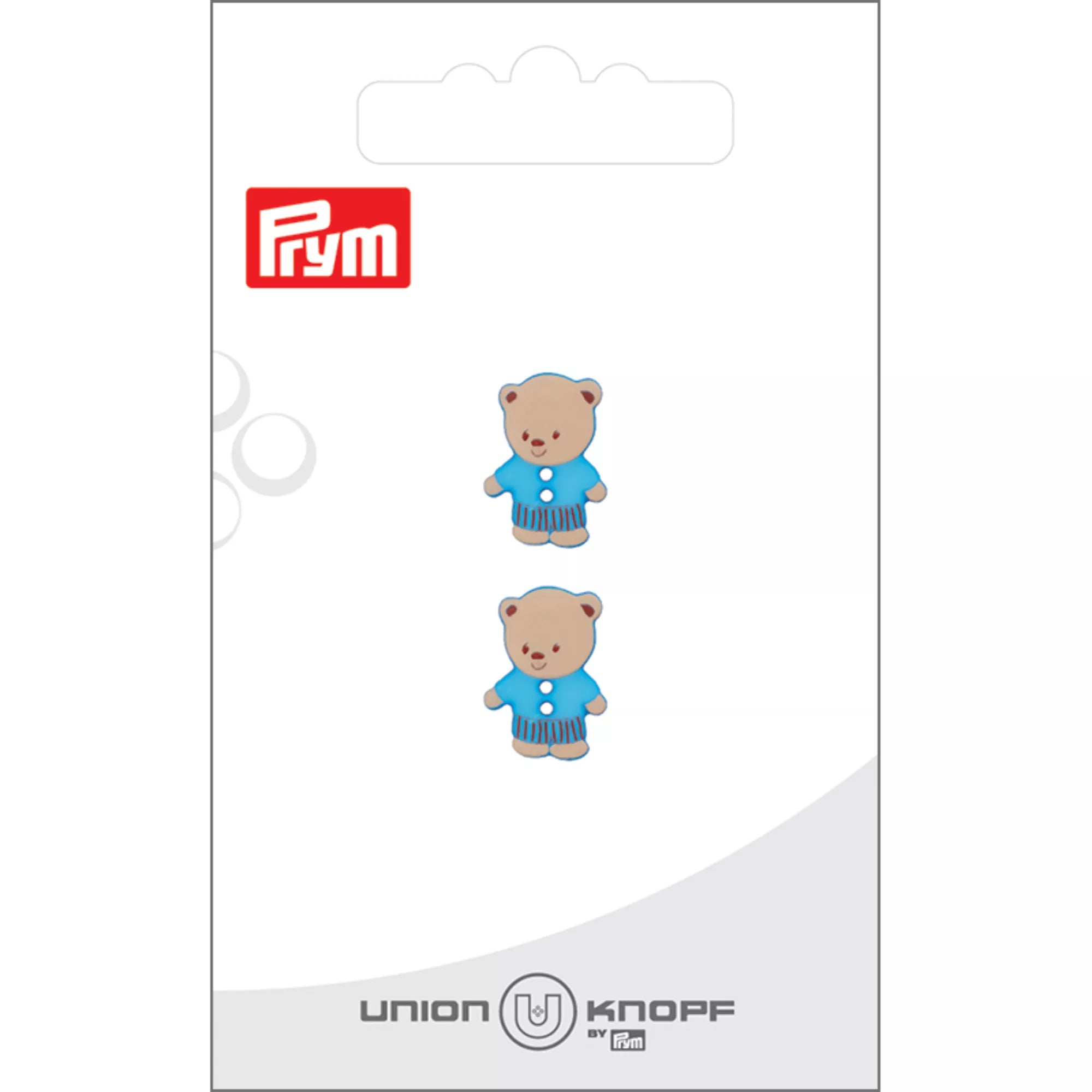 Bouton polyester 2 trous Ours