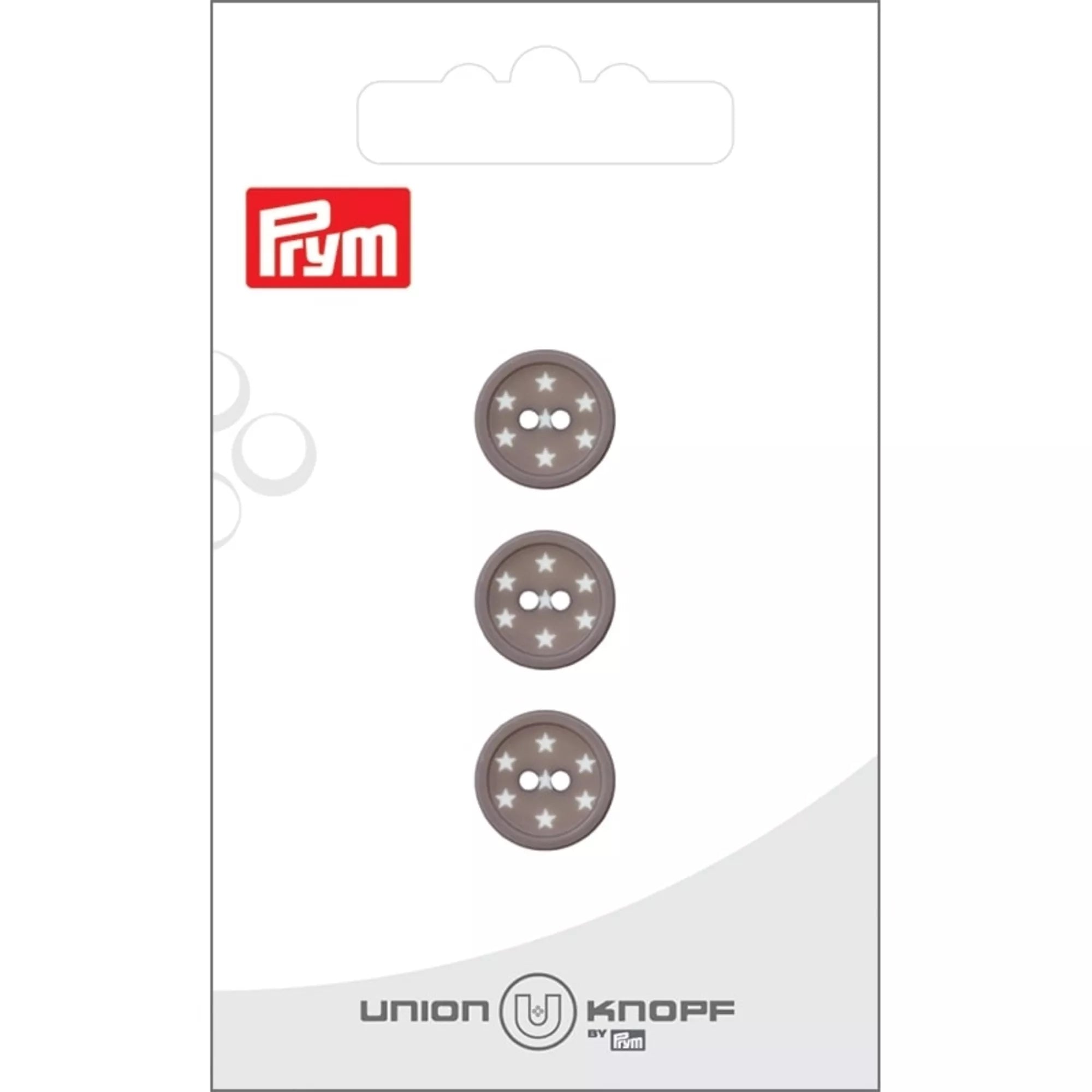 Bouton polyester 2 trous étoile