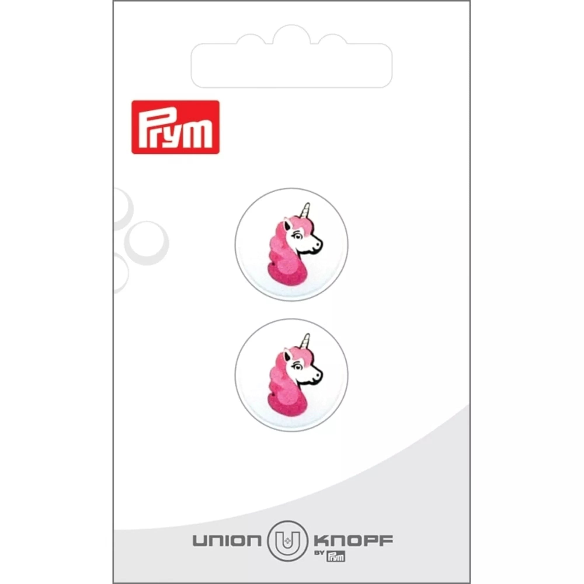 Polyester button, eyelet, unicorn