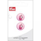 Polyester button, eyelet, unicorn