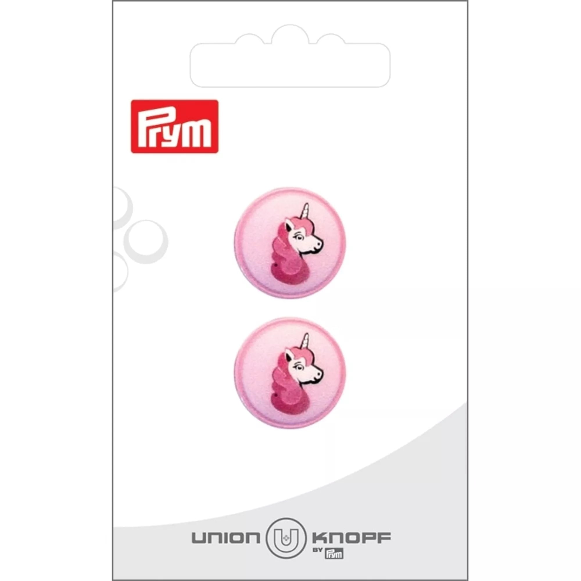 Polyester button, eyelet, unicorn