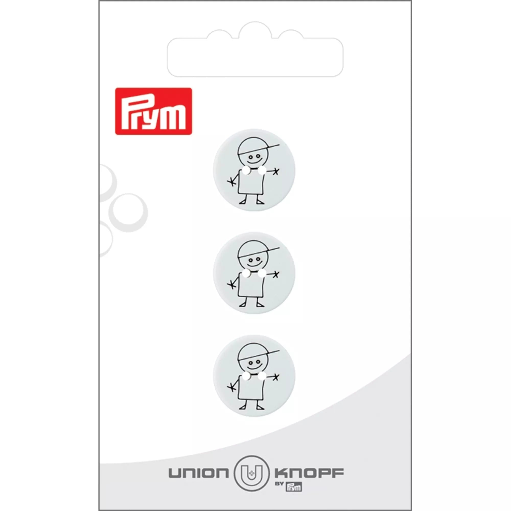 Polyester button, 2-hole, Boy