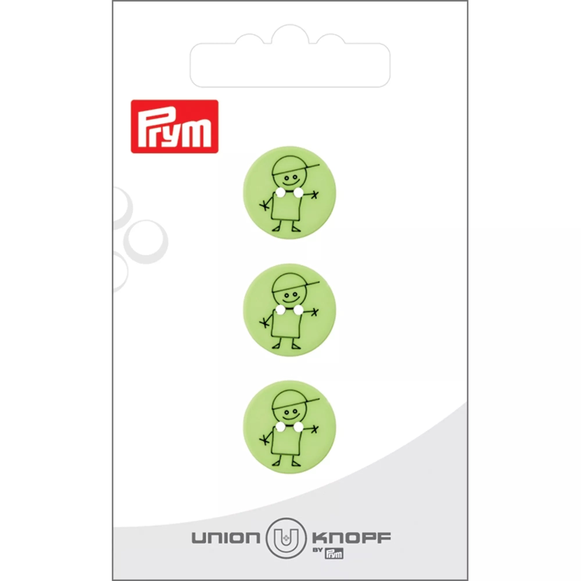 Polyester button, 2-hole, Boy