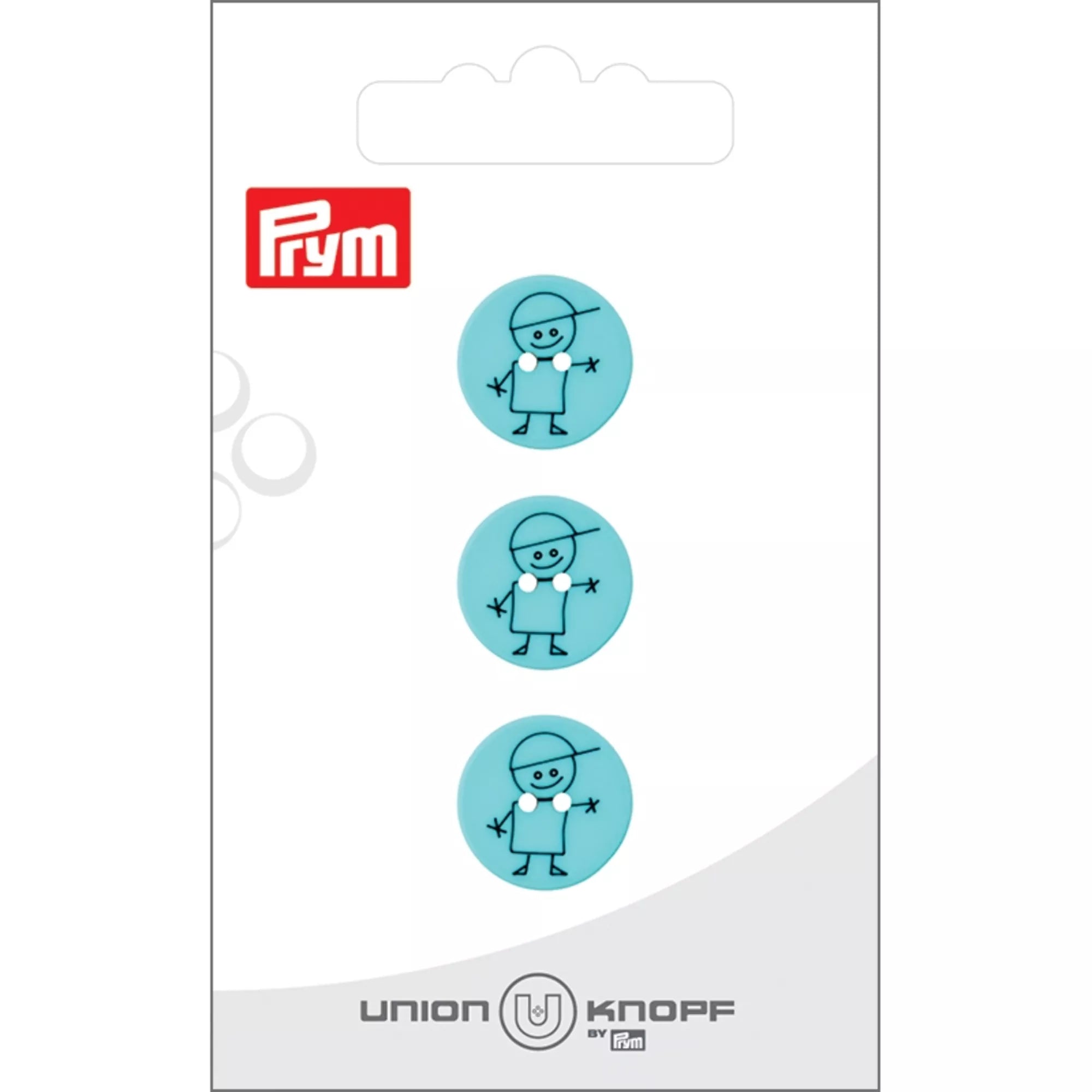 Polyester button, 2-hole, Boy