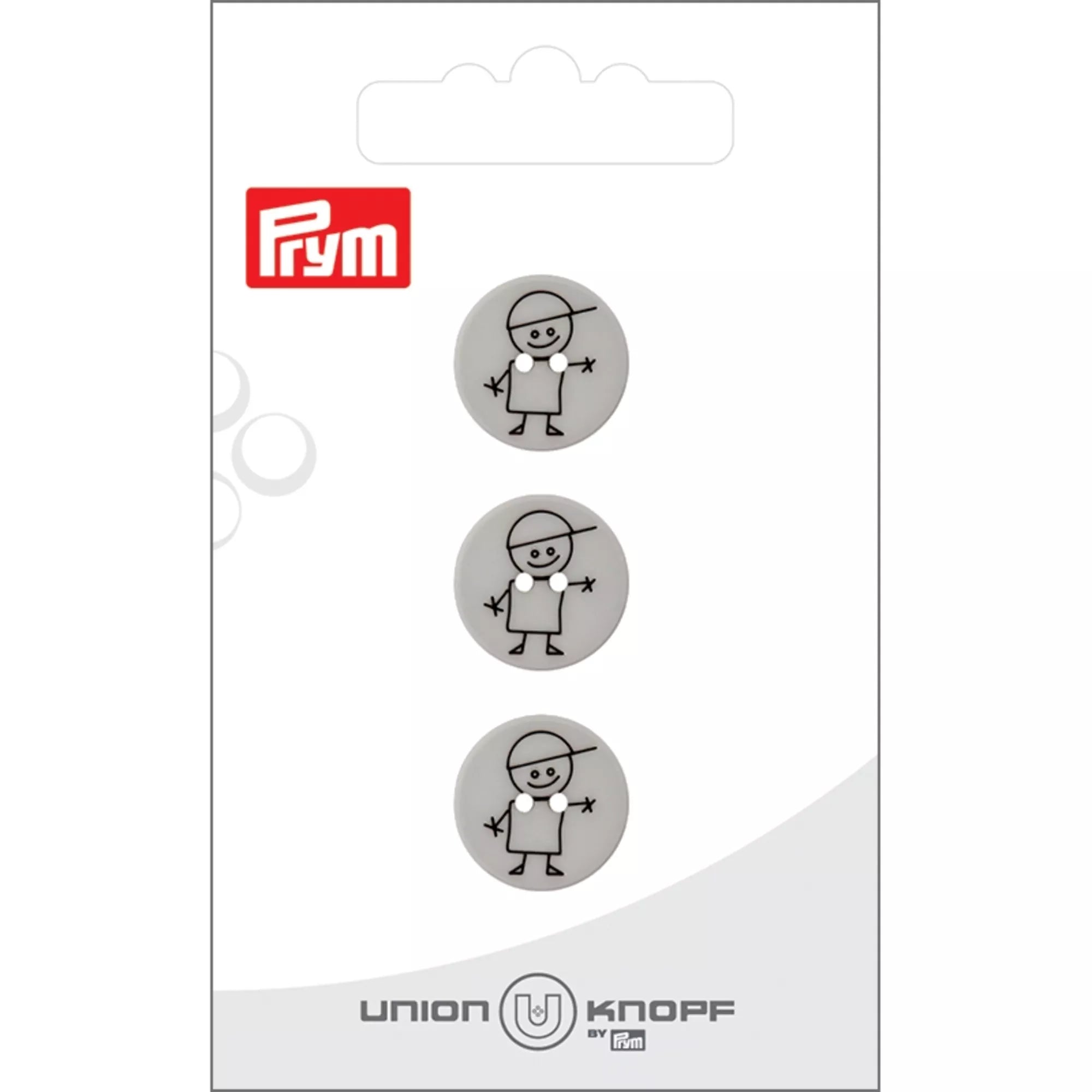 Polyester button, 2-hole, Boy
