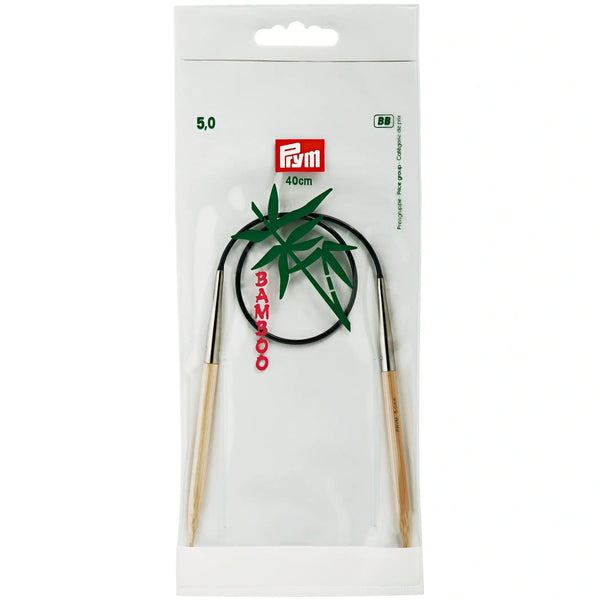 221528|Rundstricknadeln, Bambus, 40cm, 5,00mm, natur