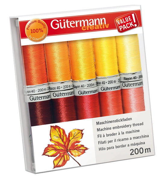 734005-1|Stickfaden-Set Rayon 40, 200m/10, 1