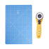 610420|Vorteils-Bundle faltbare Schneideunterlage (30 x 45 cm) + Rollschneider MAXI EASY (45 mm), hellblau