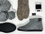 856200 1605|Häkelbotties-Kit grey - Größe 44, Größe 44