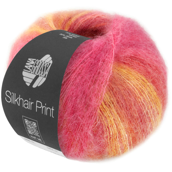 5710428|Silkhair Print - 428 beere/altrosa/fuchsia/himbeer/goldgelb/nougat, 428 beere/altrosa/fuchsia/himbeer/goldgelb/nougat