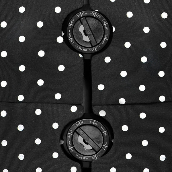 611753|Schneiderbüste M "Prymadonna Polka Dots", schwarz